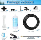 Air Conditioner Evaporative Cooling Kit, AC Condenser Misting System with Water Filter and Pipe Cutter, Cooling System for Residential Sun-Exposed Condensers & High-Temperature Climate Homes - Image 2