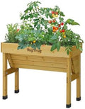 VegTrug Wall Hugger, Natural, Small 1m - Cedar Wood Raised Garden Bed - by VegTrug