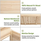 Yaheetech Raised Garden Bed with Wheels 42x23x33in Wooden Planter Box - Image 4