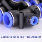 For Variable Diameter For Tee Hose Adapter Slip Lock For Pneumatic Tube Fittings For Quick Insert For DIY For Garden Irrigation For Connect Repair 1 Pcs/5 Pcs(PEG 6mm to 8mm,5 pcs) - Image 7