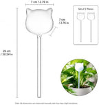 CATPAN 2 Pack Plant Watering Globes, Cat Shaped Glass Self Watering Bulbs, 10.24 Inch Automatic Watering Stakes for Indoor Potted Plants, Succulents, Herbs and Flowers - Image 2
