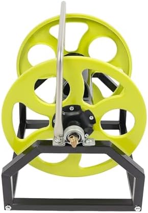 Garden Hose Reel, Metal Hose Reel, for 328.1 Feet of Standard 0.55-Inch Garden Hose, Wall/Floor Mount Metal Hose Reel（Hose not included), for Home, Gardening, Etc - Image 2