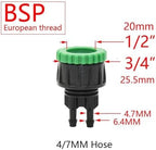 Garden Supplies Garden Tap 1/4" Hose Quick Connector 4/7 8/11 16mm Barb Water Pipe Joint 1/2" 1" 3/4" Male Female Thread Drip Irrigation Adapter Nozzle(Yellow) - Image 6