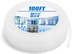 Nuanchu 100ft Polyethylene Tubing, 1/2" Od, 3/8" Id, 1/16" Wall, Transpare by Nuanchu