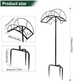Freestanding Garden Hose Holder Stand – Heavy Duty Hose Hanger Stand, Outdoor Hose Organizer, Water Hose Stand Rack, Hose Butler Storage for Yard Lawn Garden（black） - Image 5