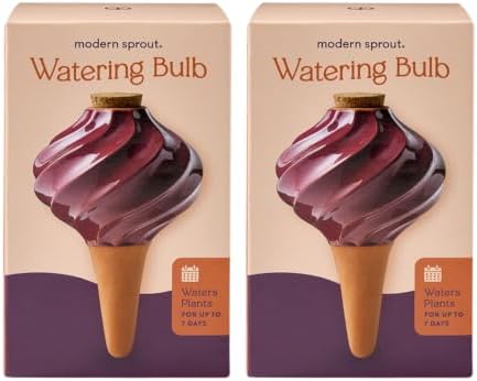 Modern Sprout Terracotta Self-Watering Bulbs, 10oz - Plum - 2Pk by ModernSprout