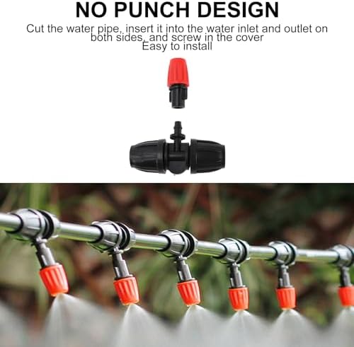 Naroote Quick Connector Drip Irrigation Kits, Automatic Watering System with Quick Connectors, Adjustable Drip Emitters for Garden Plant Lawn, Ideal for Greenhouse, Patio Misting - Image 4