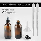 4oz Amber Glass Spray Bottle for Essential Oils,Small Empty Fine Mist Spray Bottle, Refillable Liquid Containers for Perfumes,Cleaning Products,16 Pack - Image 2
