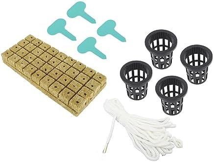 Rockwool Cubes and Net Pots for Indoor Gardening, Size 1 Inch, - Image 3