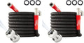 Pocket Hose 75 FT Silver Bullet 2.0 Expandable Garden Hose w/Turbo Shot Nozzle, AS SEEN ON TV, Lead-Free, Solid Aluminum Connectors, Easy On/Off Valve, Kink-Free, Leak-Proof (Pack of 2) by PocketHose