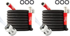Pocket Hose 75 FT Silver Bullet 2.0 Expandable Garden Hose w/Turbo Shot Nozzle, AS SEEN ON TV, Lead-Free, Solid Aluminum Connectors, Easy On/Off Valve, Kink-Free, Leak-Proof (Pack of 2) by PocketHose