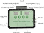 Solar Drip Irrigation System, Solar Panel Kit Outdoor, 10m Tubing, Type C Charging, LED Display, for Garden Farm Greenhouse Balcony Vacation (Black) - Image 4