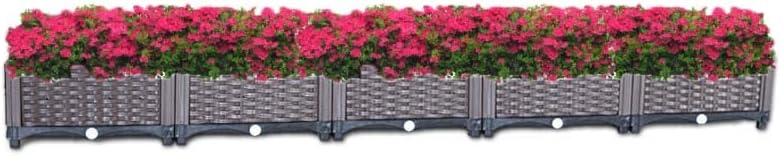YSUEFIJO Planter Box Outdoor Plastic, Raised Garden Bed Planter Box, Planter Raised Beds for Vegetables, for Easy DIY and Cleaning, for Planting Outdoor Plants Vegetables by WELCOMETOYSUEFIJO