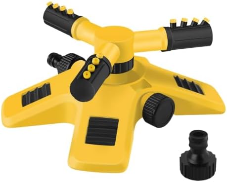 Degree Rotating Lawn Sprinkler, Series Connectable Garden Water Sprayer by Unknown