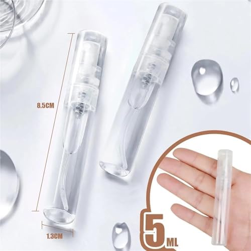 40Pcs Mini Perfume Sample Bottles Glass Small Spray Fine Mist Travel Refillable - Image 3