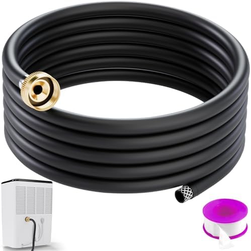 30FT Leakproof Dehumidifier Drain Hose with 3/4" FHT Rustproof Connector by Boombamo
