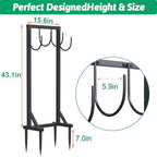 Garden Water Hose Holder for Outside Hose Stand Hanger Rack Freestanding - Image 6