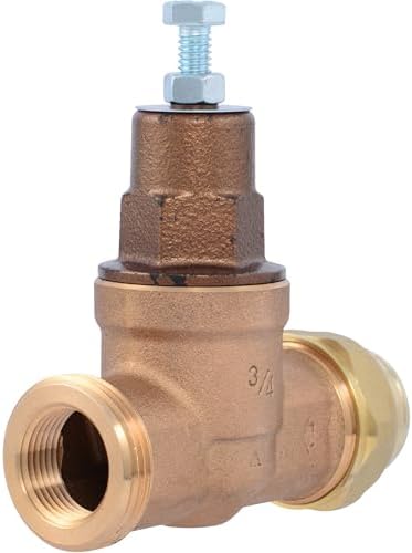Cash Acme EB45 Pressure Regulating Valve, Single Union, 3/4 Inch NPT Female x NPT Female, Metal Top, 45 PSI, 24463-0045 by CashAcme