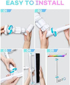 Pool Fountain for Above Ground Pools with 10-Color Lights, 360° Adjustable Water Sprinkler Dual High-Pressure Spray - Image 7