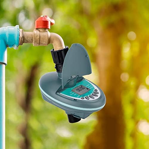 Jeanoko 1PCS G3/4in Automic Irrigation Controller, Female Male Thread Intelligent Irrigation Timer, Automatic Water Timer Watering Controller, 16 * 11 * 10cm - Image 2