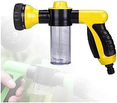 Portable Water Gun Hose Nozzle Car Washer Garden Watering Jet Spray High Pressure Sprinkler Foam Lance Automobiles Cleaning Tool(Black) - Image 6