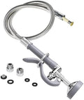 Pre Rinse Sprayer Commercial with 45” Stainless Steel Hose, 1.42 GPM Commercial Sink Sprayer, High-Pressure Dish Spray for Restaurant Use, Sink Spray Nozzle with Adapters (Gray) by FAUAID