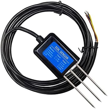 RS485 Output Soil Temperature Humidity Moisture Conductivity EC Nitrogen Phosphorus Potassium Sensor by ArecaIoT