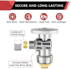 5Pcs EFIELD 1/2"Push-Fit Angle Stop Valve,1/4 Turn(PF-VALVE028-5) - Image 5