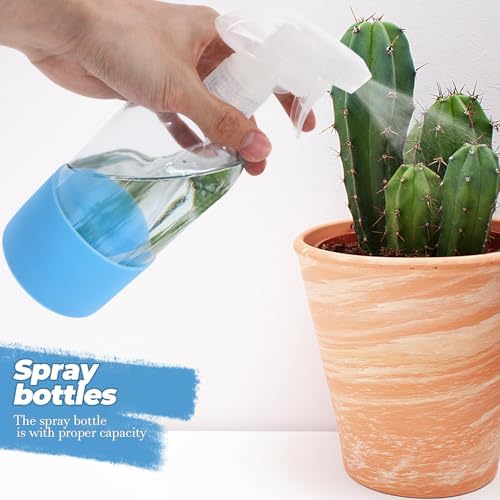 500ml Bottle with Sleeve Spray Glass Silicone 2pcs for Salon Daily Use - Image 6