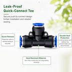 Metal Misting Nozzle Tee with Built in Hose, Sprayer for Outdoor Cooling - Image 5