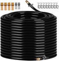 3/8 Inch Self Sinking Aeration Hose, 100 Feet Weighted Pond Aerator Hose Kit 8 Stainless Steel Hose Clamps and 4 Menders for Pond and Lake Aeration by Bsteciar