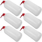 6 Pack Plastic Wash Bottles 1000ml Narrow Mouth Refillable by FUNOMOCYA