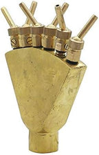Garden Hose Quick Connect 1 Pc 1 Inch Brass Adjustable Phoenix Tail Scattering Fountain Nozzle with Sperately Valve Garden Landscape Ornamental Sprinkler (Color : 1 inch) - Image 6