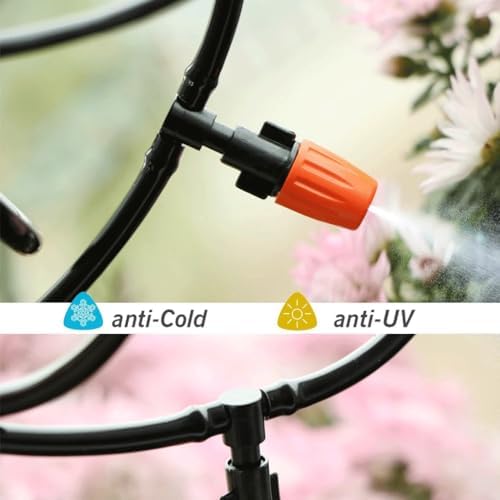 Garden Watering Hose PVC Soft Tubing Micro Drip Irrigation Tube, for Home Garden Water Plants Flowers Pipe (Color : 90M, Size : 1/8'' (innner Dia.3mm)) - Image 6