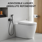 Arofa Built-in Hot and Cold Bidet Sprayer, Warm Water Bidet, Matte Black - Image 7