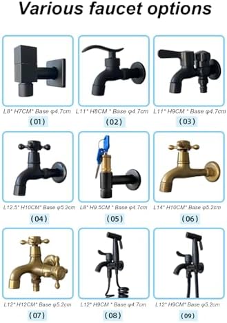 304 Stainless Steel Cylindrical Vertical Garden Water Column,Freestanding Hose Stand with Lock Faucet,Outdoor Antifreeze Faucet Water Dispenser Hydrant Water Feature Fountain, for Irrigation and Wa - Image 3