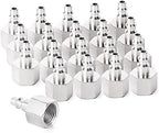 GASHER 20PCS 1/2-Inch NPT Female Industrial Air Tool Fitting, 1/4-Inch High Flow Pneumatic Plugs Max Working Pressure 300PSI by GASHER