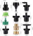 2pc Drip irrigation sprinkler fittings 1/4 inch barb tee single and double pipe diverter 4/7 mm hose connector(Type-I) - Image 5