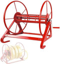 Large Capacity Hose Reel Storage Holder, Wall Mount Freestanding Garden Hose Organizer with Hand Crank, Hook design, Durable Metal Frame for Outdoor Watering Equipment(61x39x53cm) by MBBTAGHome