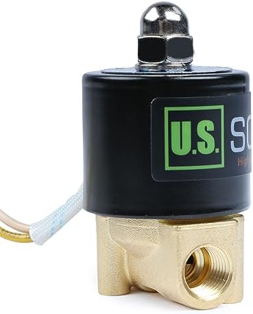 U.S. Solid Smart WiFi Solenoid Valve, 1/4 in Brass, AC 110 V, App-Controlled, Normally Closed, FKM Seal, 0.23 Cv, Manual Switch, Schedule and Loop Timer - Image 3