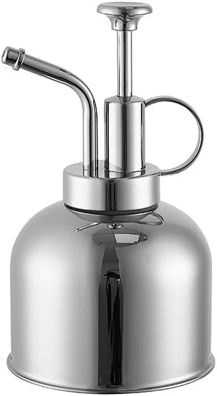 Stainless Steel Plant Mister Spray Bottle, Vintage Style Watering Can, Silver by Unknown