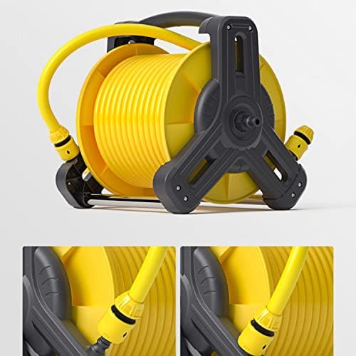 Portable Garden Hose Reel With Hose Nozzle And 15/20/25/30/40M Hose, Free Standing Or Wall Mounted Water Hose Reel Mobile Cart For Garden Watering And Car Washing(Size:25M,Color:C) - Image 7