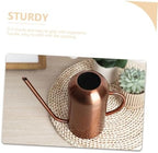 Vintage Stainless Steel Watering Can, 1.5l Coffee Flower Pot - Image 7
