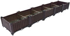 YSUEFIJO Outdoor Elevated Garden Bed, Planter Raised Beds for Vegetables, Planter Box Plastic Rectangle, Raised Garden Bed Tall, for Vegetables, Fruits, Flowers, Herbs, Succulents by WELCOMETOYSUEFIJO