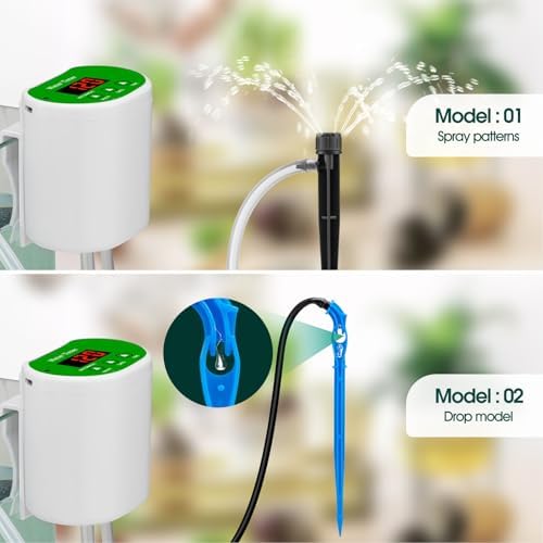 Automatic Self Drip Irrigation Kit, Programmable Timer, 1.2L / min Indoor Self Watering System, Supports 8 Potted Plants, Smart Water Control, DIY Vacation Watering - Image 4
