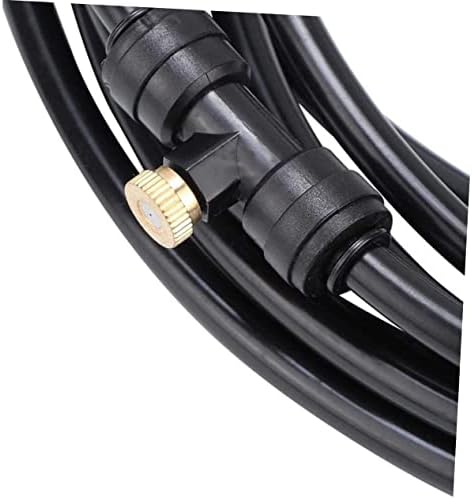 Sosoport 4sets Misting Tee Brass Misting Nozzle Tees Mist Nozzle Sprinkler for Irrigation Cooling System - Image 6