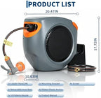 Retractable Garden Hose Reel – 100FT, 1/2" PVC - Image 6