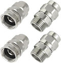 G-Sunny Solid Brass 5/8-Inch Garden Hose Repair Kit, Heavy-Duty Male and Female Replacement Ends Coupler, Leak-Proof Hose Mender and Connector Fittings (5/8"Garden Hose Repair Fitting 2Set) by G-Sunny
