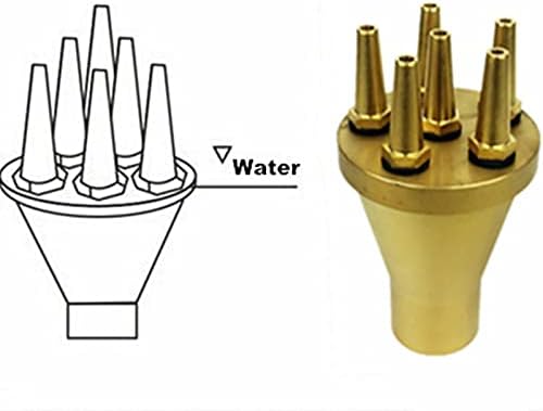1" 1.5" 2" Straight Sprayer Pond Music Brass Fountain Nozzles for Garden Sprinkler Irrigation System - Image 4