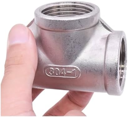 1/8" 1/4" 3/8" 1/2" 3/4" 1" 2" 3" BSP NPT Female Tee 3 Ways Splitter Stainless Steel Pipe Fitting Connector Coupler (Color : BSPT SS201, Size : 2") - Image 6